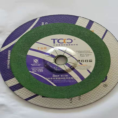 Qualität  150mm 6mm Resin Cutting Disc TCO Metal Inox Grinding Wheel Sharpness usine